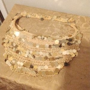 Vintage gold medium size handbag